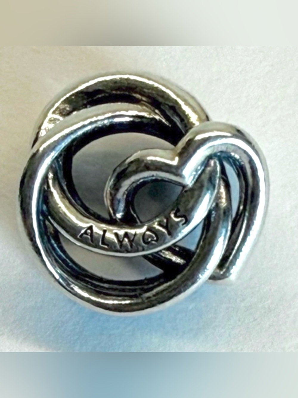 Pandora Always Together Heart Charm 925 ALE Sterling Silver